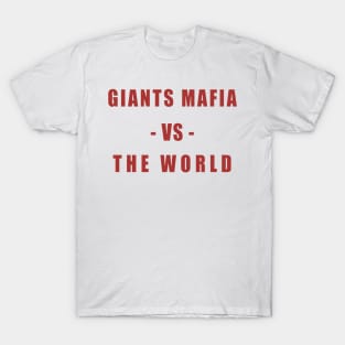 Giants Mafia vs The World - Red T-Shirt